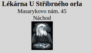 Lékárna U stříbrného orla - Mgr. Šárka Drašnarová